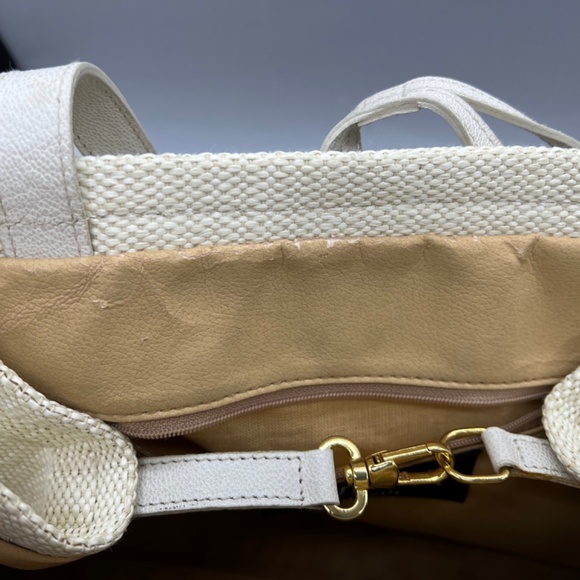 Vintage Furla Cream Woven and Leather Shoulder Bag - Picture 16 of 16